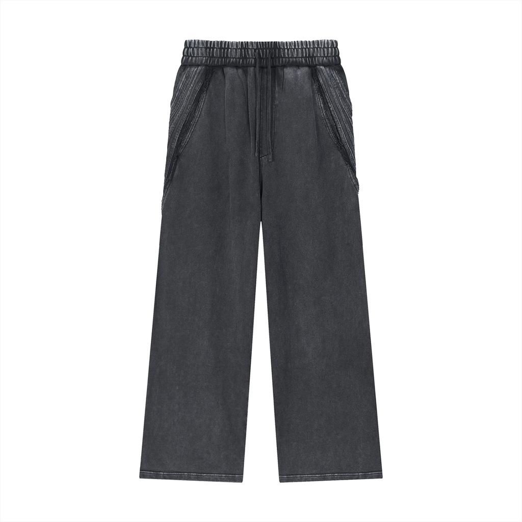 Santo Paneled Sweatpants Black