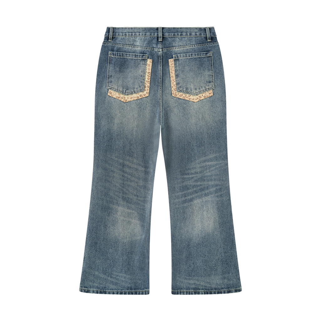 Double Pocket Bootcut Jeans