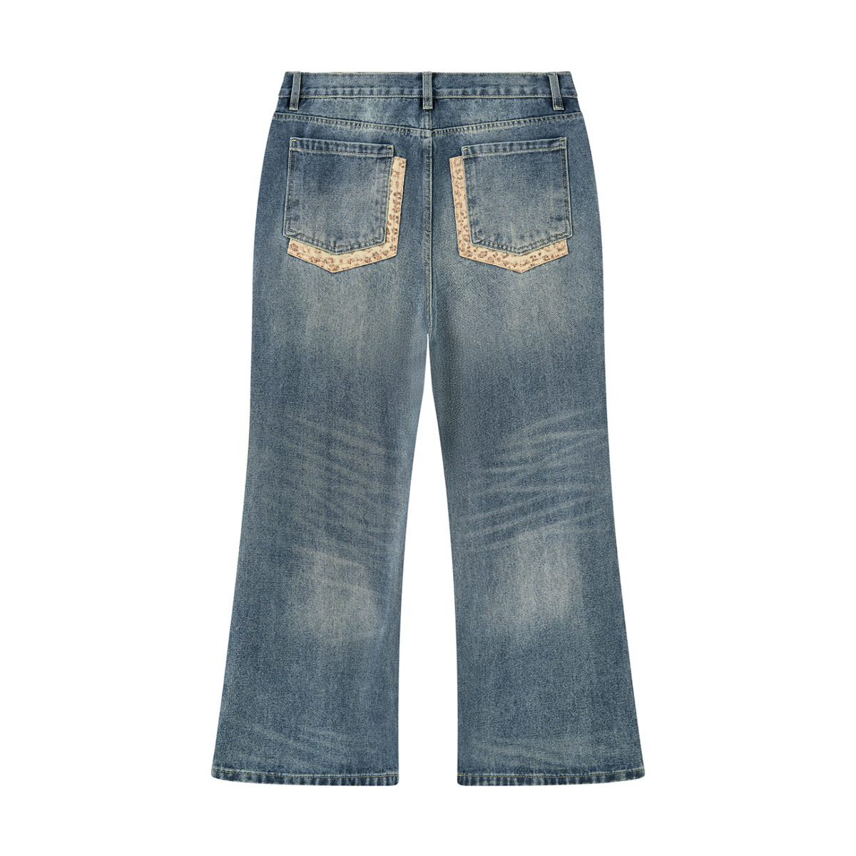 Double Pocket Bootcut Jeans
