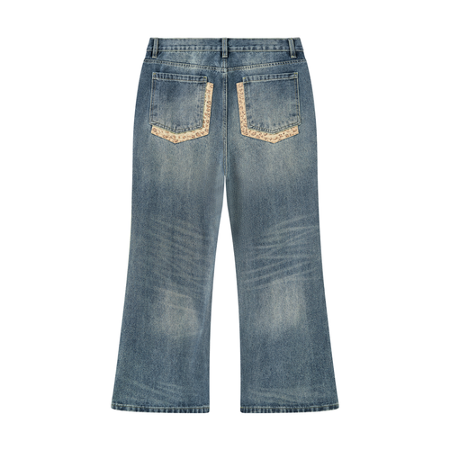 Double Pocket Bootcut Jeans