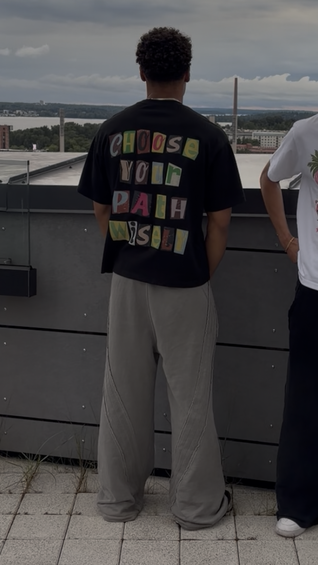 Santo Paneled Sweatpants Grey