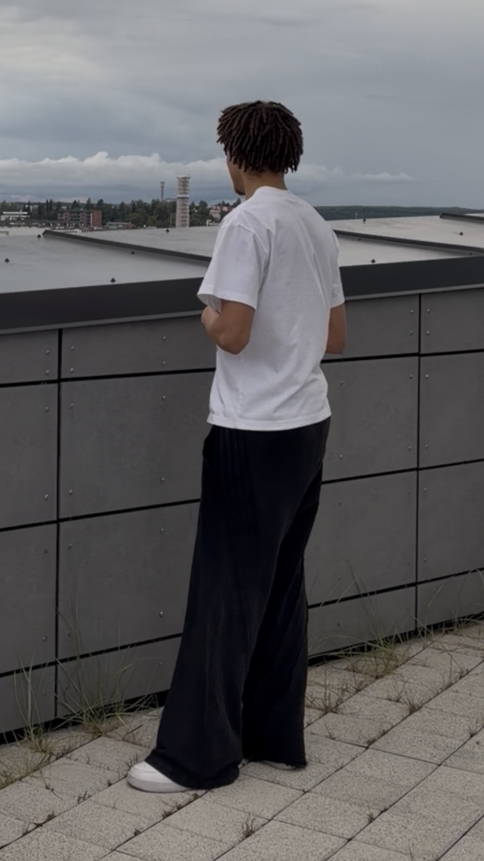 Santo Paneled Sweatpants Black