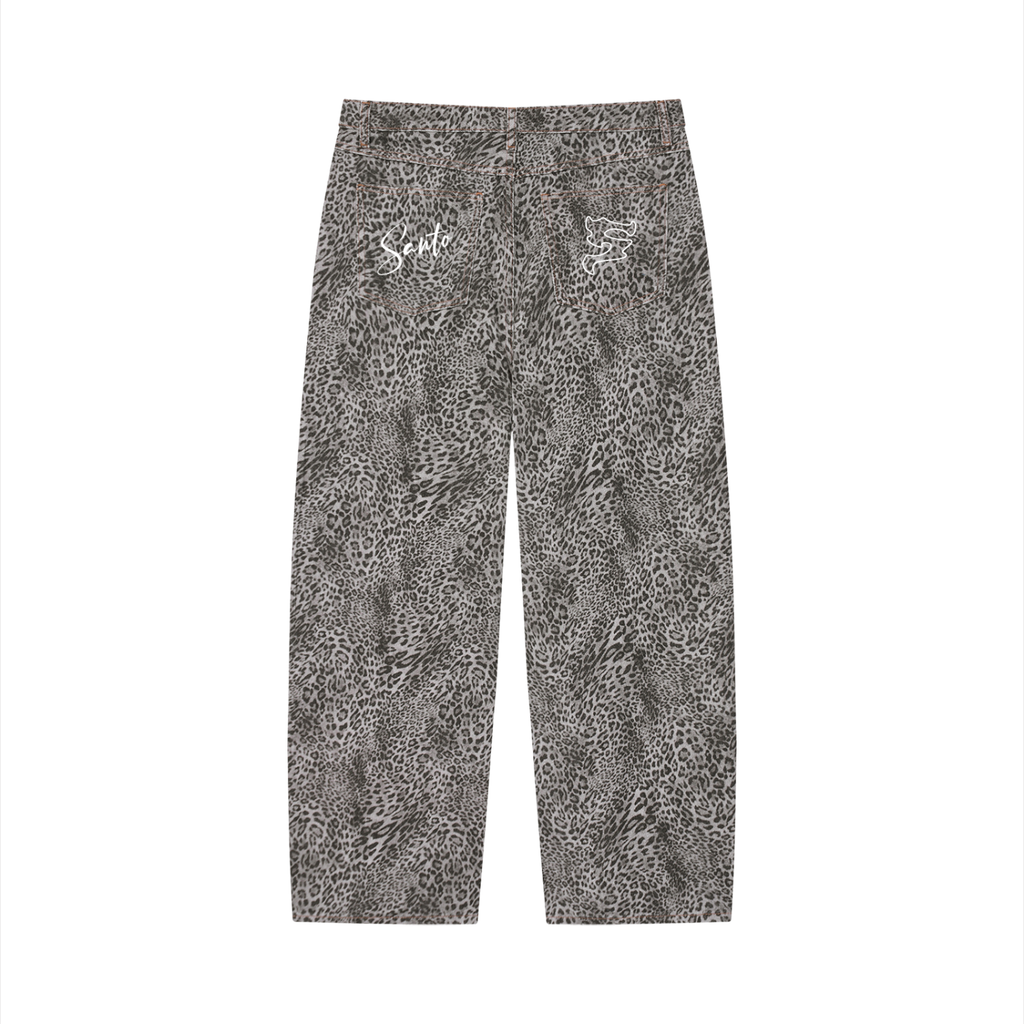 Leopard Wash Jeans